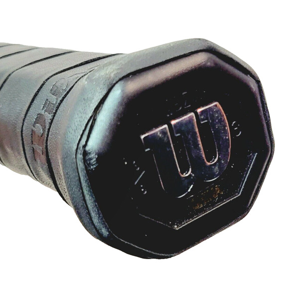 Wilson Roger Federer Stop Shock Tennis Racket Power Strings Red Black 27" 4 3/8" - Picture 11 of 11